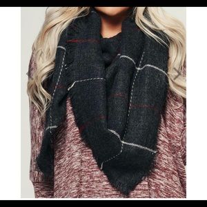 Oversized Blanket Scarf (B-5)